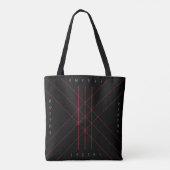 Red web of wyrd runes tote bag トートバッグ (裏面)
