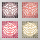 Red Whirl Pattern Poster Print - Intricate Art   (正面)