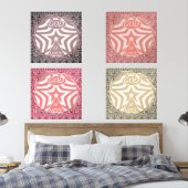 Red Whirl Pattern Poster Print - Intricate Art   (寝室)
