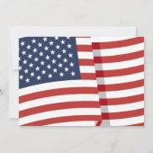 Red WhiteとBlue BBQ花火7月4日パーティー 招待状 (裏面)