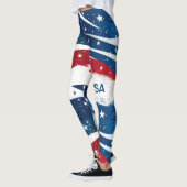 Red WhiteとBlue USAレギンス レギンス (左)