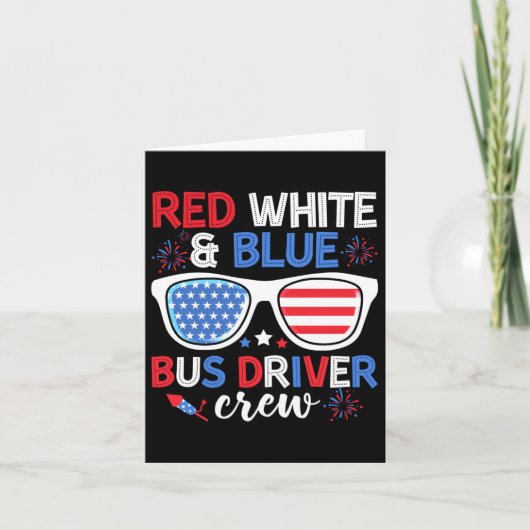 Red White &amp；ブルーバスドライバークルー7月Sの4日 カード (正面)
