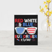 Red White &amp；ブルーバスドライバークルー7月Sの4日 カード (黄色い花)