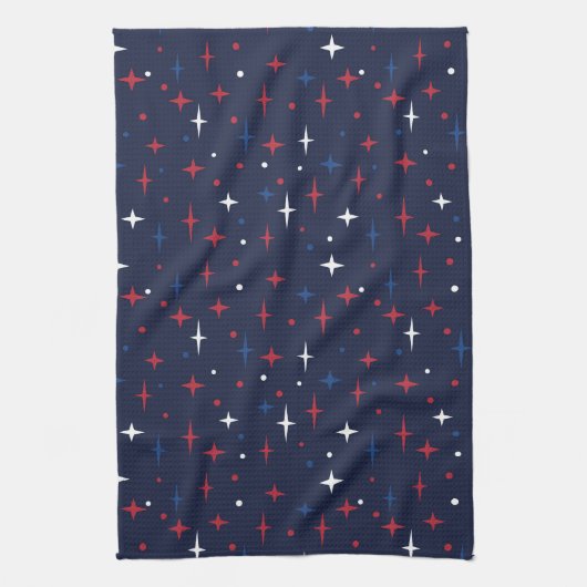 Red White and  キッチンタオル (縦)