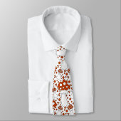 Red, white and black whimsical mushroom doodle ネクタイ (タイ)