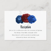 Red White and Blue 7月のウェディングレセプション4th エンクロージャーカード (正面)