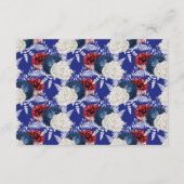 Red White and Blue 7月のウェディングレセプション4th エンクロージャーカード (裏面)