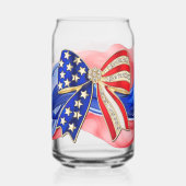 Red, White, and Blue bow ガラス缶 (左)