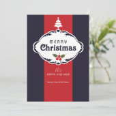 Red White and Blue Christmas Greeting Card シーズンカード (スタンド正面)