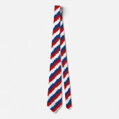 Red, White and Blue Cool Stripes ネクタイ (正面)