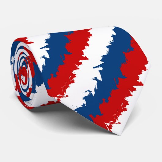 Red, White and Blue Cool Stripes ネクタイ (ロール)