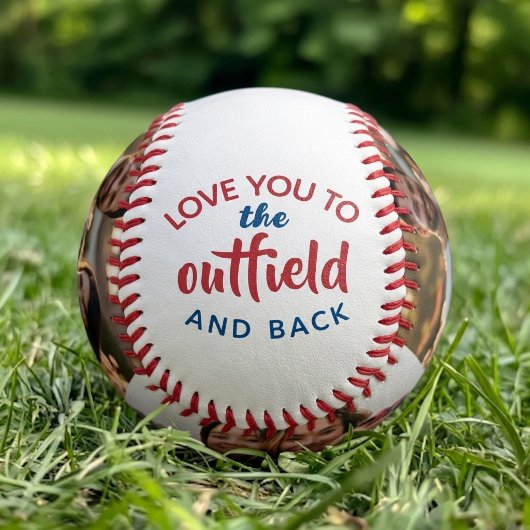 Red white and blue Elegant Custom Photo 野球ボール