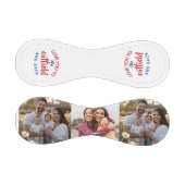 Red white and blue Elegant Custom Photo 野球ボール (パネル)