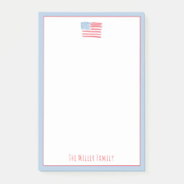 Red, White and Blue Family Notepad ポストイット