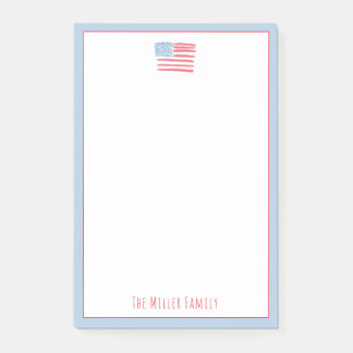 Red, White and Blue Family Notepad ポストイット