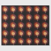 Red, White and Blue Fireworks I Patriotic ラッピングペーパー (フラット)