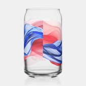 Red, White, and Blue football team colors ガラス缶 (右)