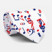 Red white and blue music ネクタイ (ロール)