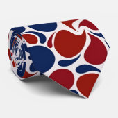 Red white and blue paisley ネクタイ (ロール)
