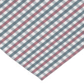 Red, White and Blue Plaid ショートテーブルランナー (コーナー)