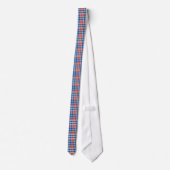 Red White and Blue Plaid Pattern Neckties ネクタイ (裏面)