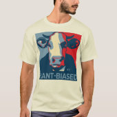 Red White and Blue Pop Art Inspired Cow Tshirt Tシャツ (正面)