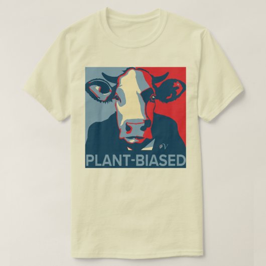 Red White and Blue Pop Art Inspired Cow Tshirt Tシャツ (デザイン正面)
