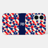 Red, White, and Blue Stars and Stripes Case-Mate iPhoneケース (裏面 (横))