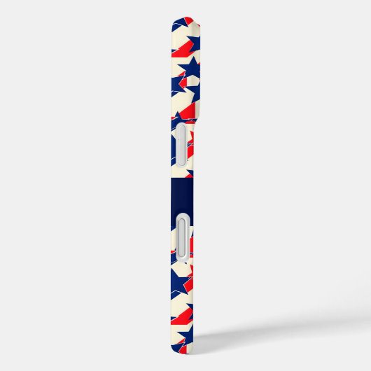 Red, White, and Blue Stars and Stripes Case-Mate iPhoneケース (裏面 / 右)