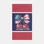 Red White And Blue Stars Paper Guest Towels (正面)