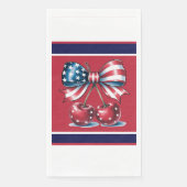 Red White And Blue Stars Paper Guest Towels (正面)
