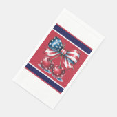 Red White And Blue Stars Paper Guest Towels (コーナー)