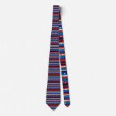 Red, White and Blue Striped Patriotic Necktie ネクタイ (正面)