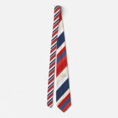 Red, White and Blue Striped Patriotic Necktie ネクタイ (裏面)