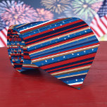 Red, White and Blue Striped Patriotic Necktie ネクタイ<br><div class="desc">This patriotic necktie features bold red, white, and blue stripes, perfect for expressing your love for your country on special occasions. The classic striped pattern adds a touch of timeless style to any outfit. Ideal for the Fourth of July, Memorial Day, or any patriotic event, this necktie is a versatile...</div>