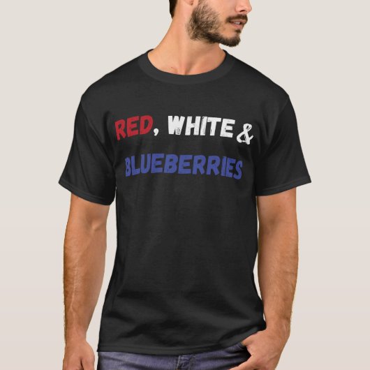 Red, White and Blueberries Patriot Tシャツ (正面)