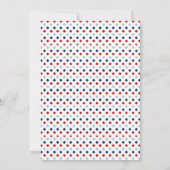 Red White and Due Baby Shower Invitation 招待状 (裏面)