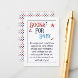 Red White and Due Books for Baby エンクロージャーカード