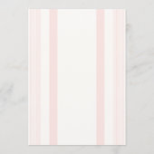 Red White and Due Pink Bow Girls Baby Shower 招待状 (裏面)