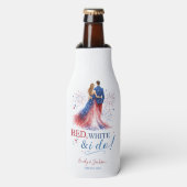 Red White and I do Americana Wedding ボトルクーラー (ボトル正面)