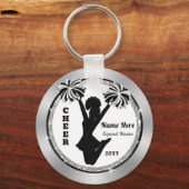 Red, White, Black, Cheap, Cheerleader Party Favors キーホルダー (正面)