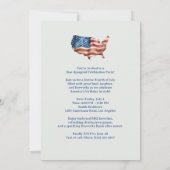 Red, White, Blue 4th of July Party Invitation 招待状 (裏面)