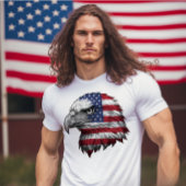 Red, White & Blue American Eagle 7月4日 Tシャツ