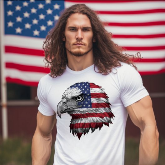 Red, White & Blue American Eagle 7月4日 Tシャツ