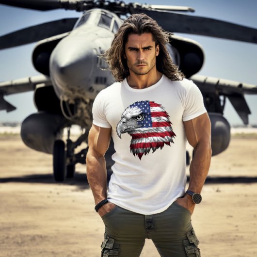 Red, White & Blue American Eagle 7月4日 Tシャツ