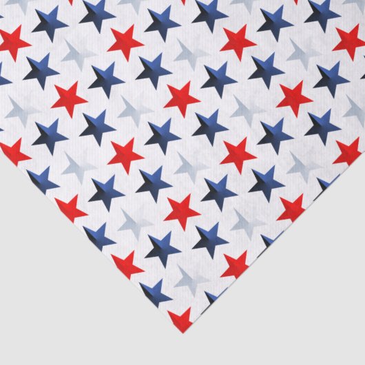 Red White & Blue Americana Stars 薄葉紙 (詳細)