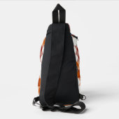 red white blue and orange geometric スリングバッグ (裏面)