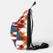 red white blue and orange geometric スリングバッグ (右)