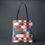red white blue and orange geometric トートバッグ<br><div class="desc">red white blue and orange geometric</div>