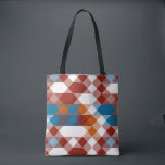 red white blue and orange geometric トートバッグ<br><div class="desc">red white blue and orange geometric</div>